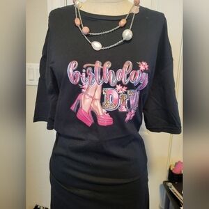 Birthday Divas with heels T shirt
